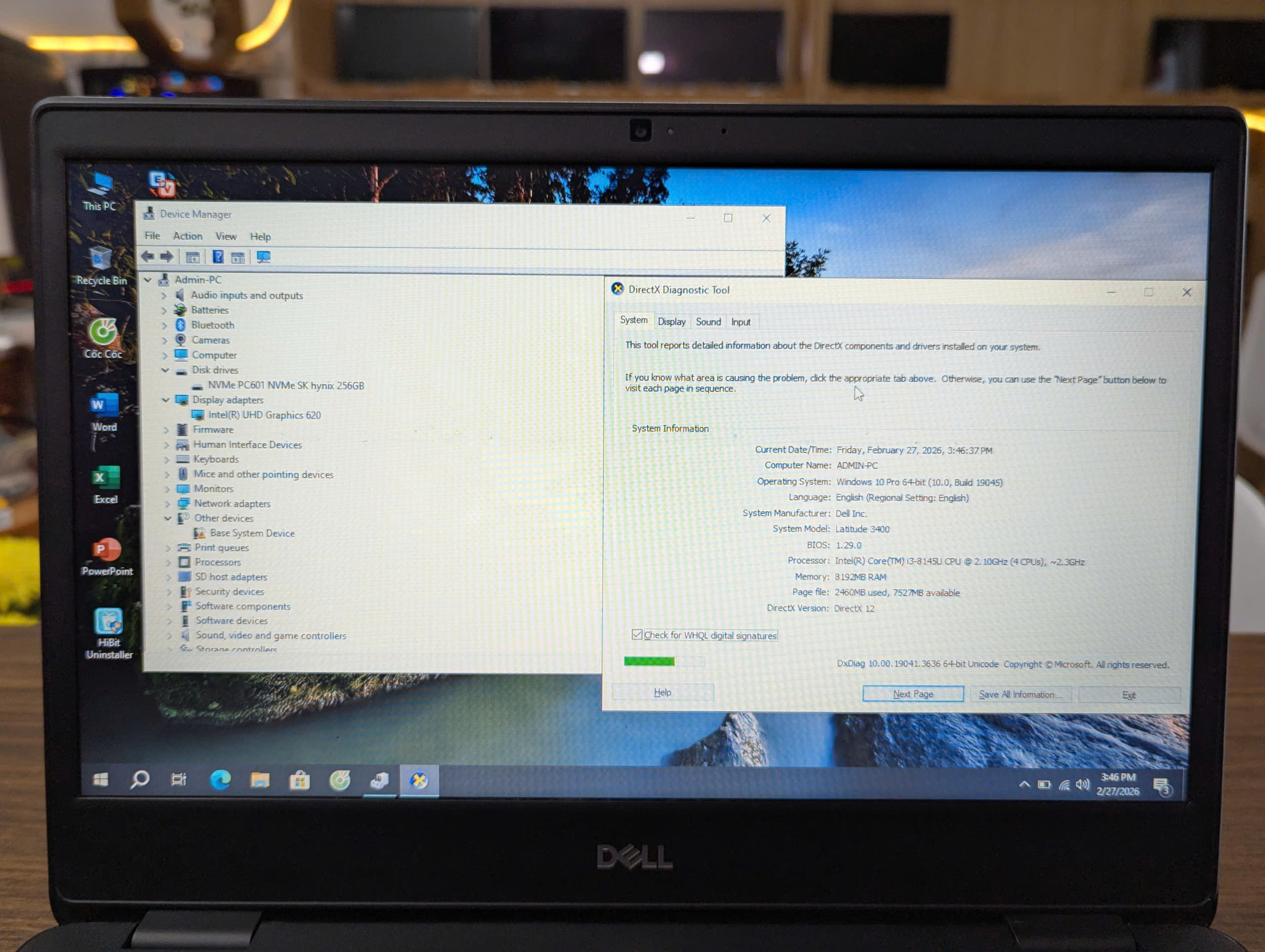 Dell Latitude 3400 - CPU i3-8145U/ RAM 8G / SSD Nvme 256G / ĐỒ HOẠ 620 / MÀN 14INCH / PIN 4-5H - Ảnh 5