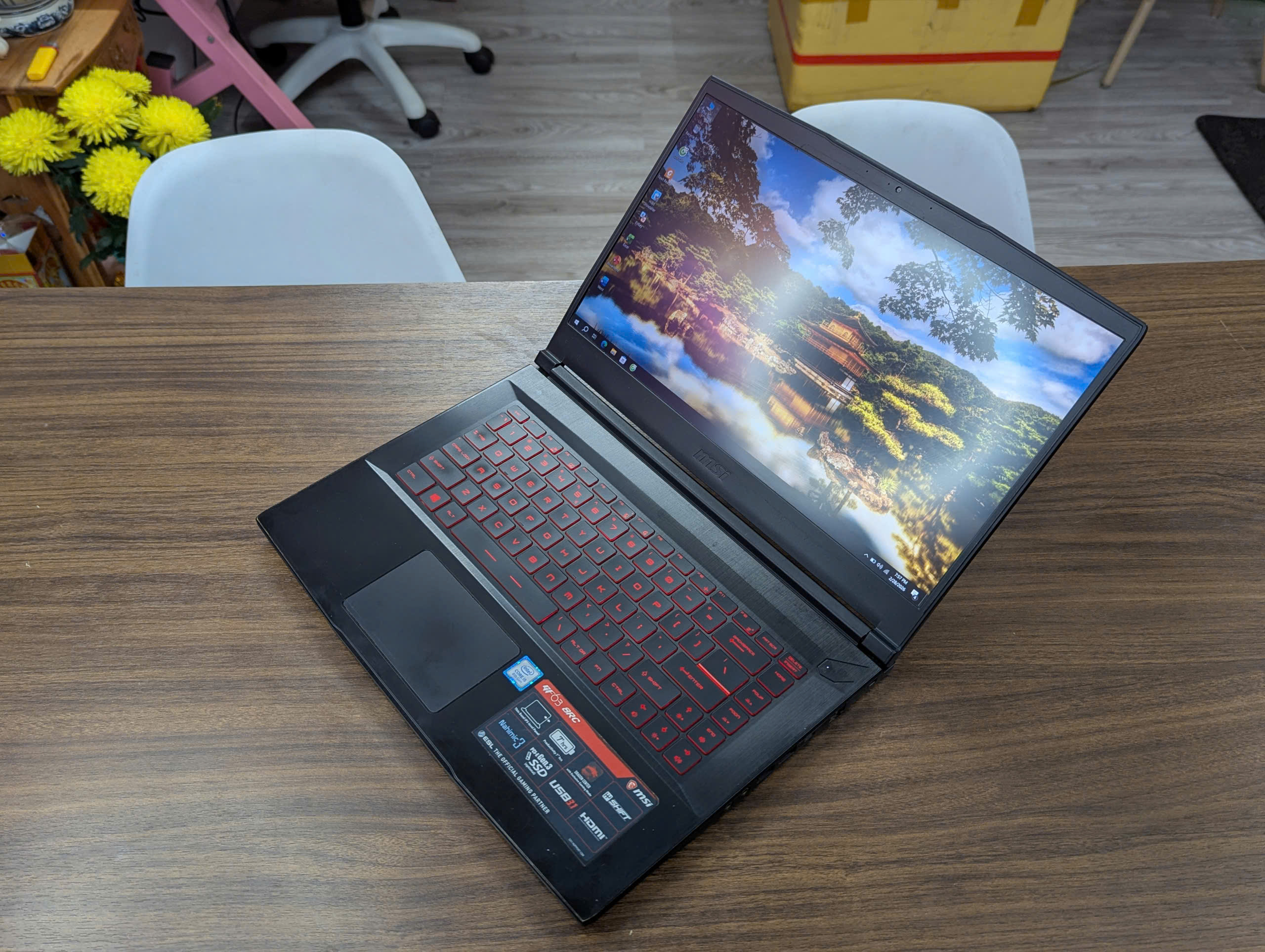 Gaming Giá Rẻ Msi GF63 8RC - CPU I5-8300H / RAM 8GB / SSD 512GB / GTX 1050 4G / MÀN 15,6INCH / PIN 80/100% - Ảnh 5