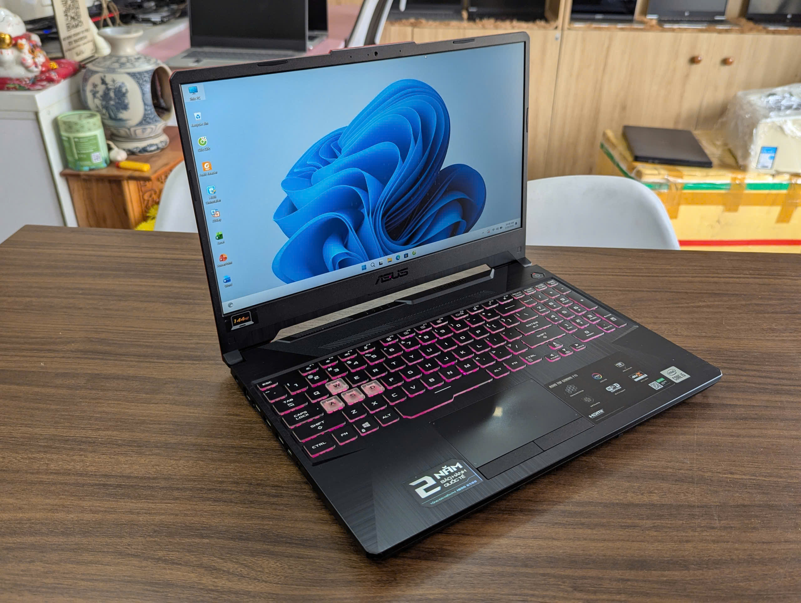 Asus TUF Gaming F15 FX506 Máy Zin Đẹp Nguyên Bản: CPU I5-10300H/RAM 8GB/SSD NVME 512GB/GTX 1650 4GB/MÀN 15.6INCH 144HZ - Ảnh 7