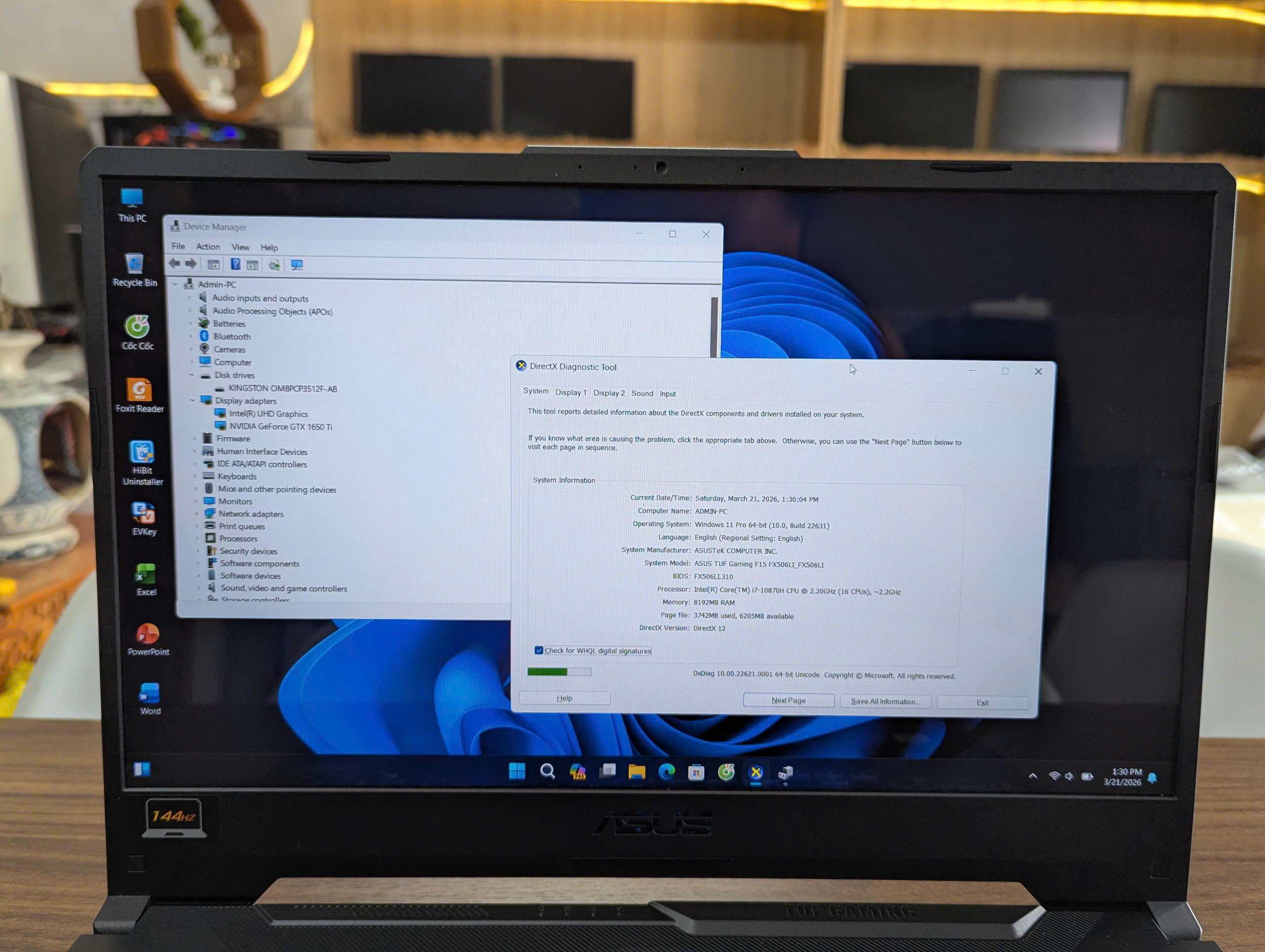 ASUS TUF GAMING F15 F506LI I Core I7-10870H + GTX 1650Ti 4GB - Ảnh 6