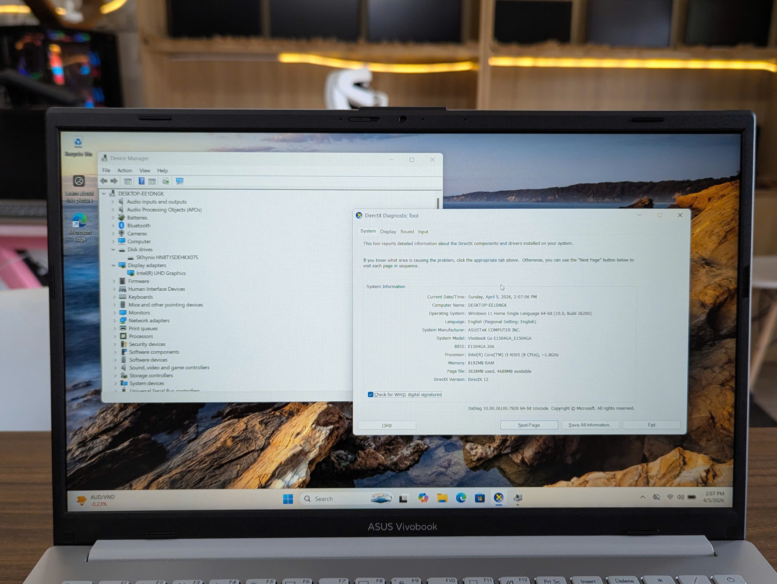 Asus Vivobook Go E1504GA Máy Zin Đẹp 98% - Ảnh 5