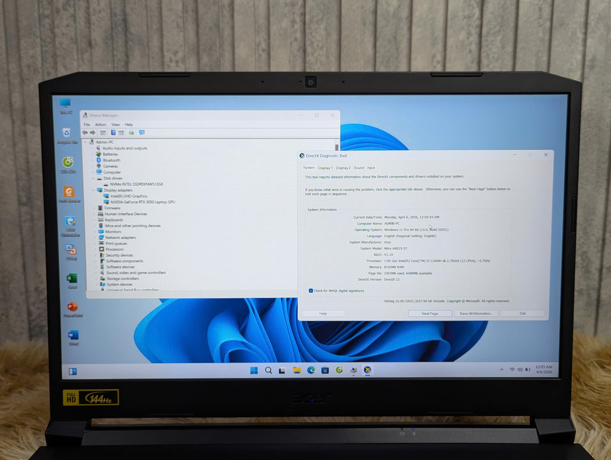 Gaming Acer Nitro AN515-57 Máy Zin Đẹp 95% - Ảnh 7