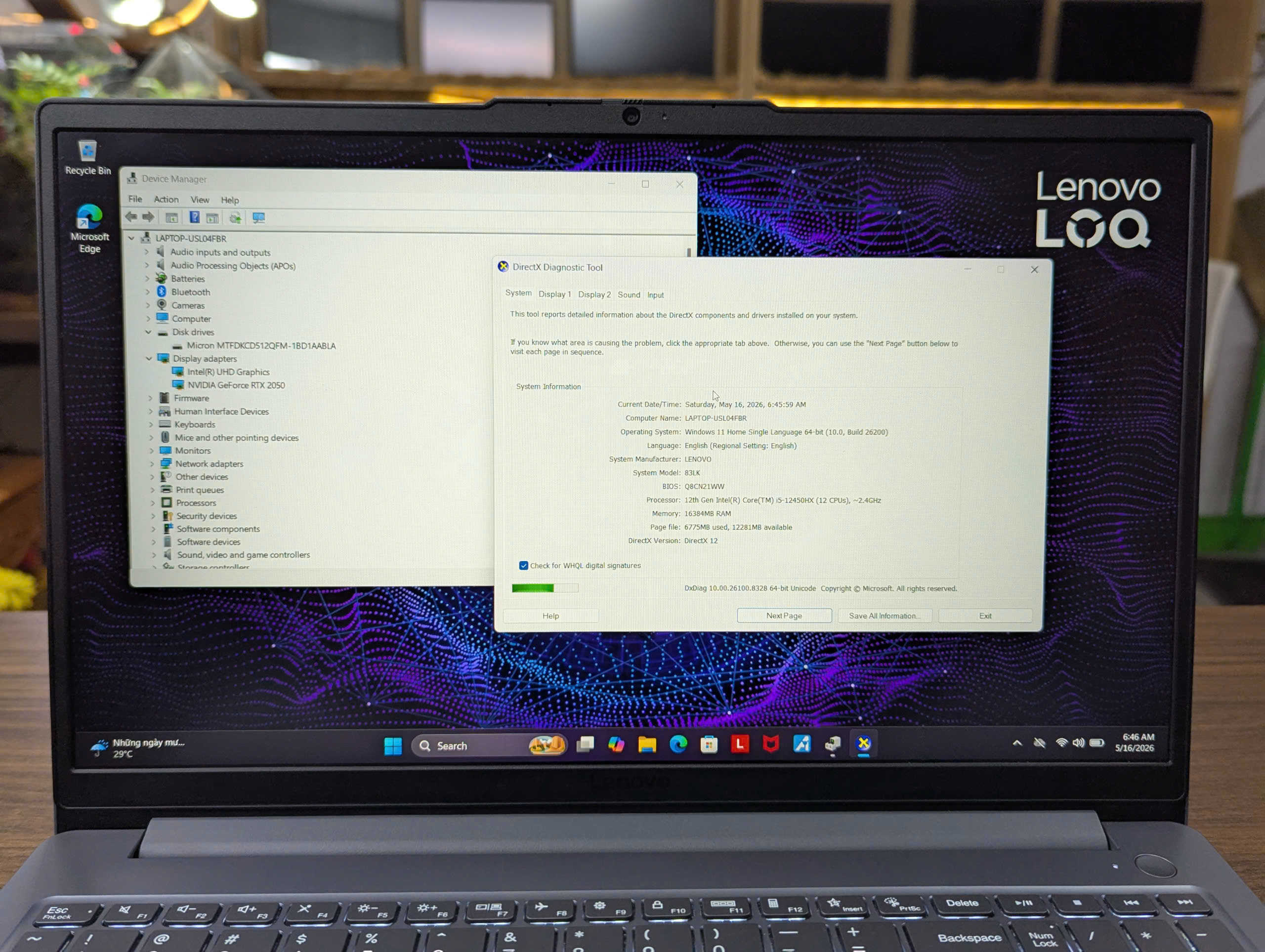 Gaming Lenovo LOQ Còn BH Hãng 6 Tháng - Ảnh 10