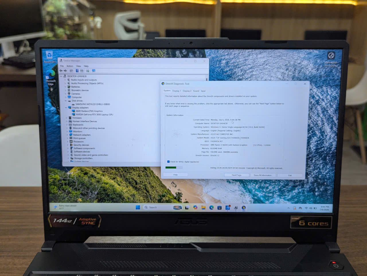 🔥 Gaming Asus TUF Gaming A15 FA506ICB - Ảnh 6
