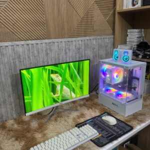✨ TRỌN BỘ PC GAMING BỂ CÁ MÀU TRẮNG TONE SUR TONE – CORE I7-8700