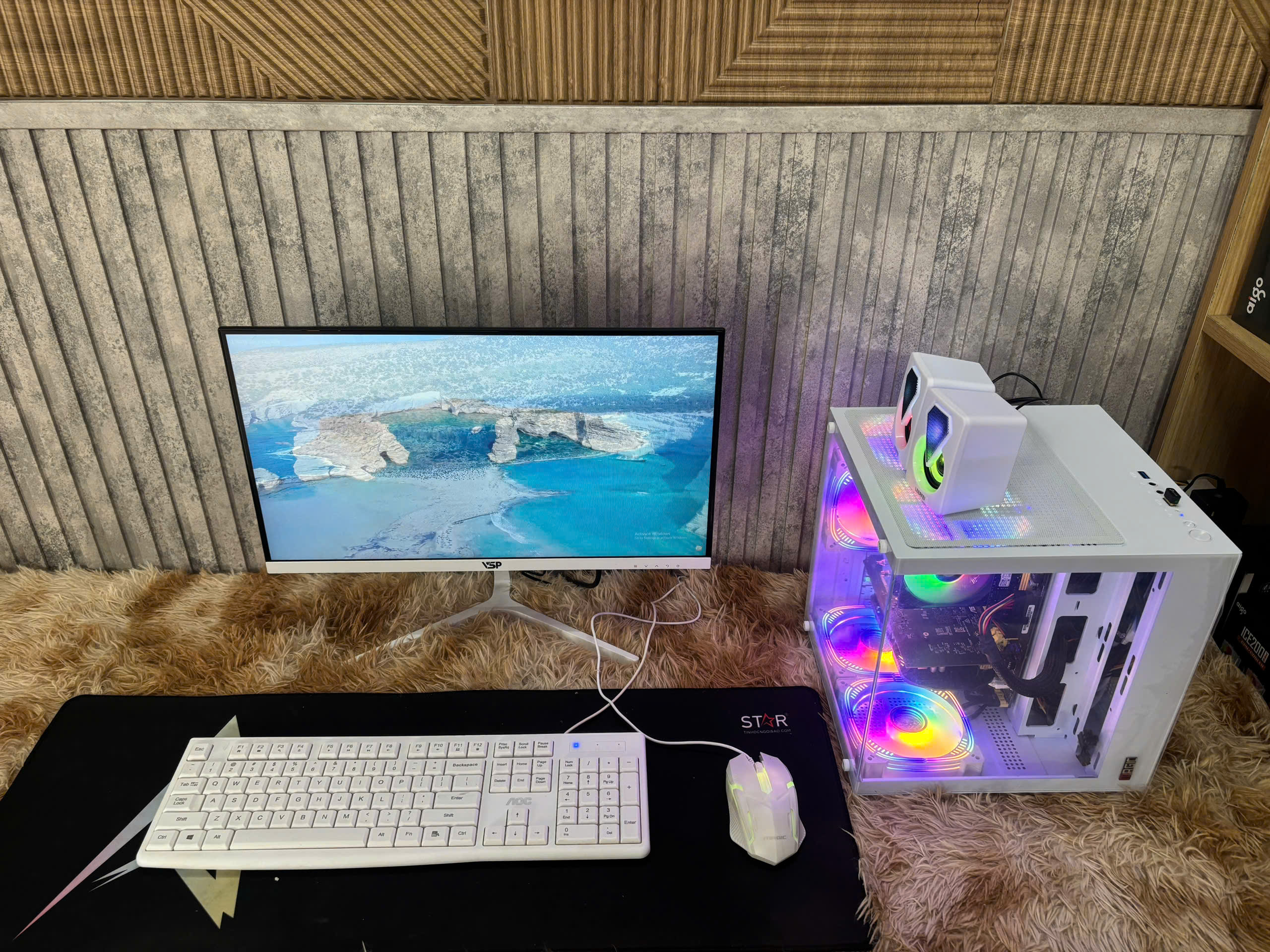 🔥 TRỌN BỘ PC GAMING BỂ CÁ TRẮNG SIÊU ĐẸP – CHIẾN GAME MƯỢT MÀ - Ảnh 4