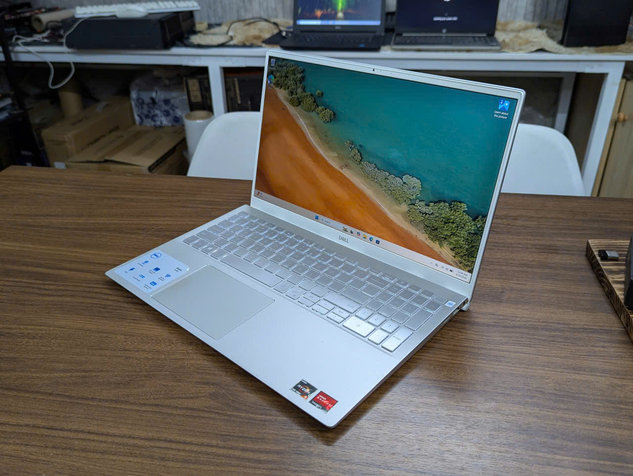 ⭐ LAPTOP DELL INSPIRON 5505 RYZEN 5 4500U – VỎ BẠC NGUYÊN KHỐI SANG TRỌNG - Ảnh 7