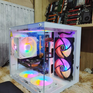 💥 TRỌN BỘ PC GAMING & ĐA NHIỆM BỂ KÍNH TRẮNG + 2 MÀN HÌNH 24INCH CHỈ 6TR5
