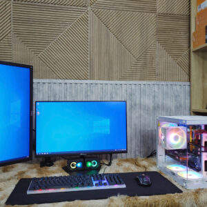 💥 TRỌN BỘ PC GAMING & ĐA NHIỆM BỂ KÍNH TRẮNG + 2 MÀN HÌNH 24INCH CHỈ 6TR5