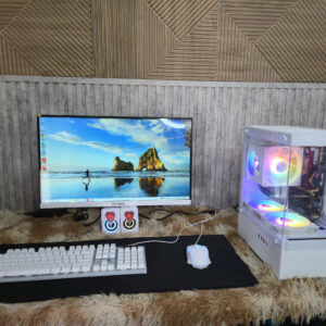 ✨GAMING GIÁ RẺ TRẮNG DECOR: XEON + GT 1030 + MÀN 24" 120HZ NEW (5Tr9)